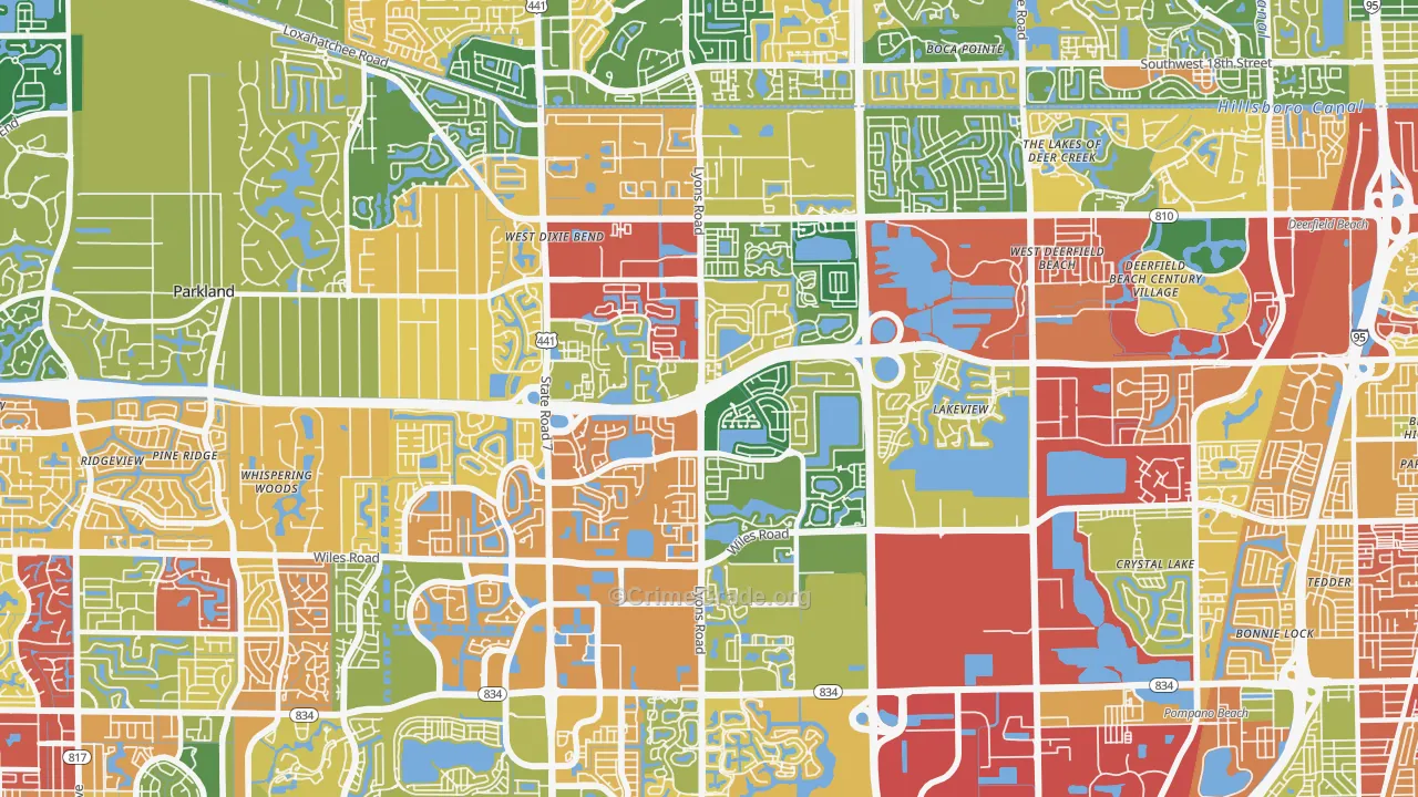 33073, FL Map of Theft Rates