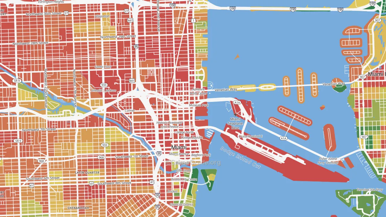 33132, FL Map of Theft Rates