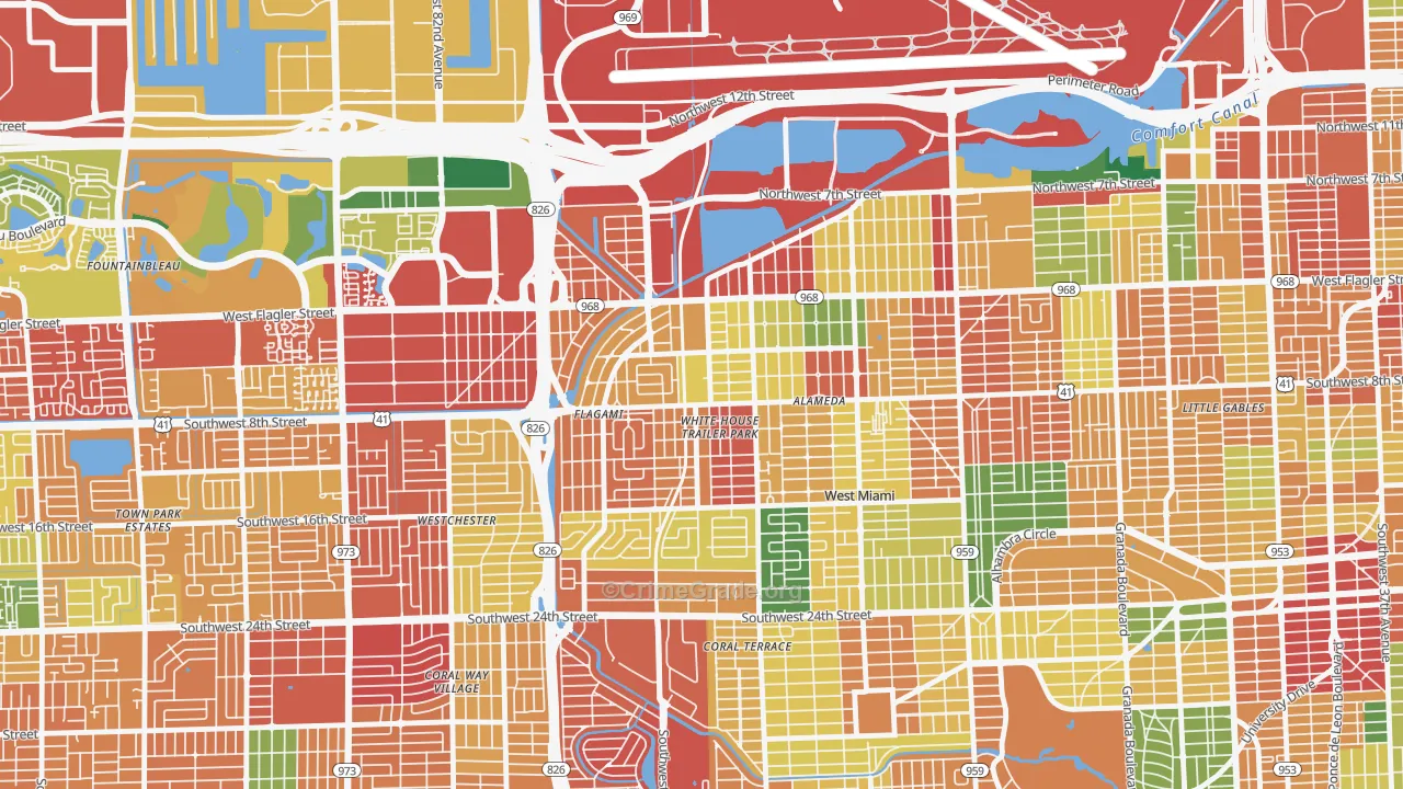 33144, FL Map of Theft Rates
