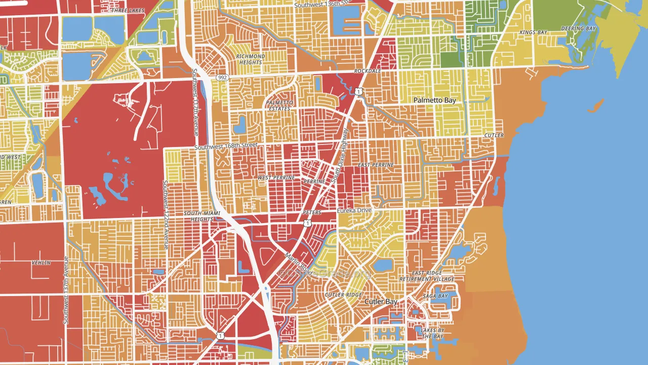 33157, FL Map of Theft Rates