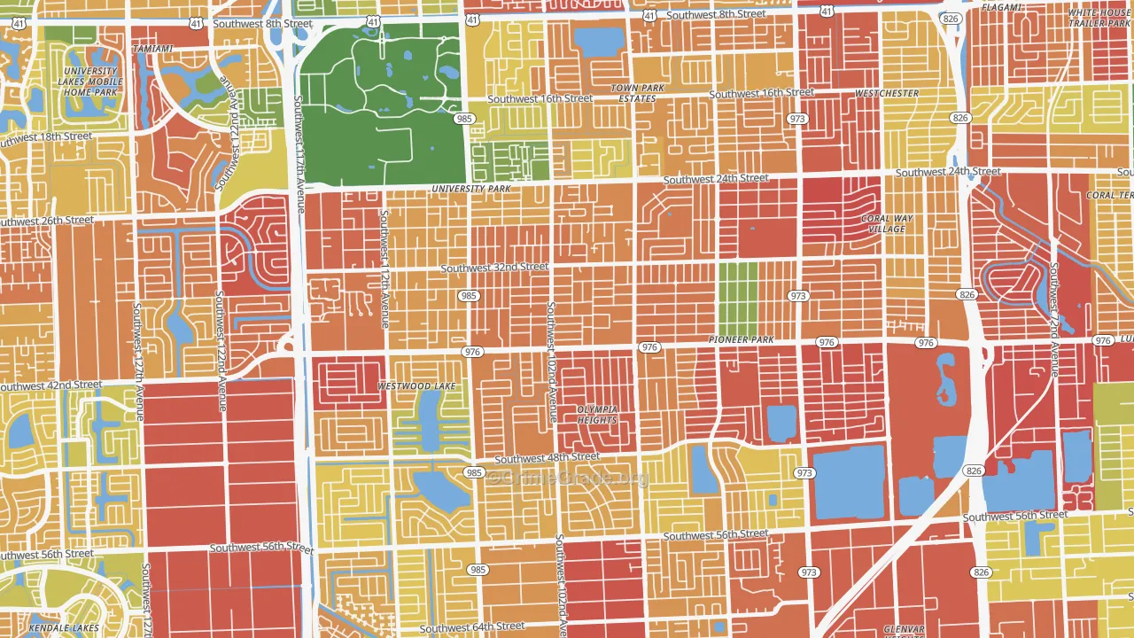 33165, FL Map of Theft Rates