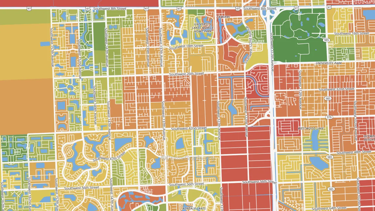 33175, FL Map of Theft Rates