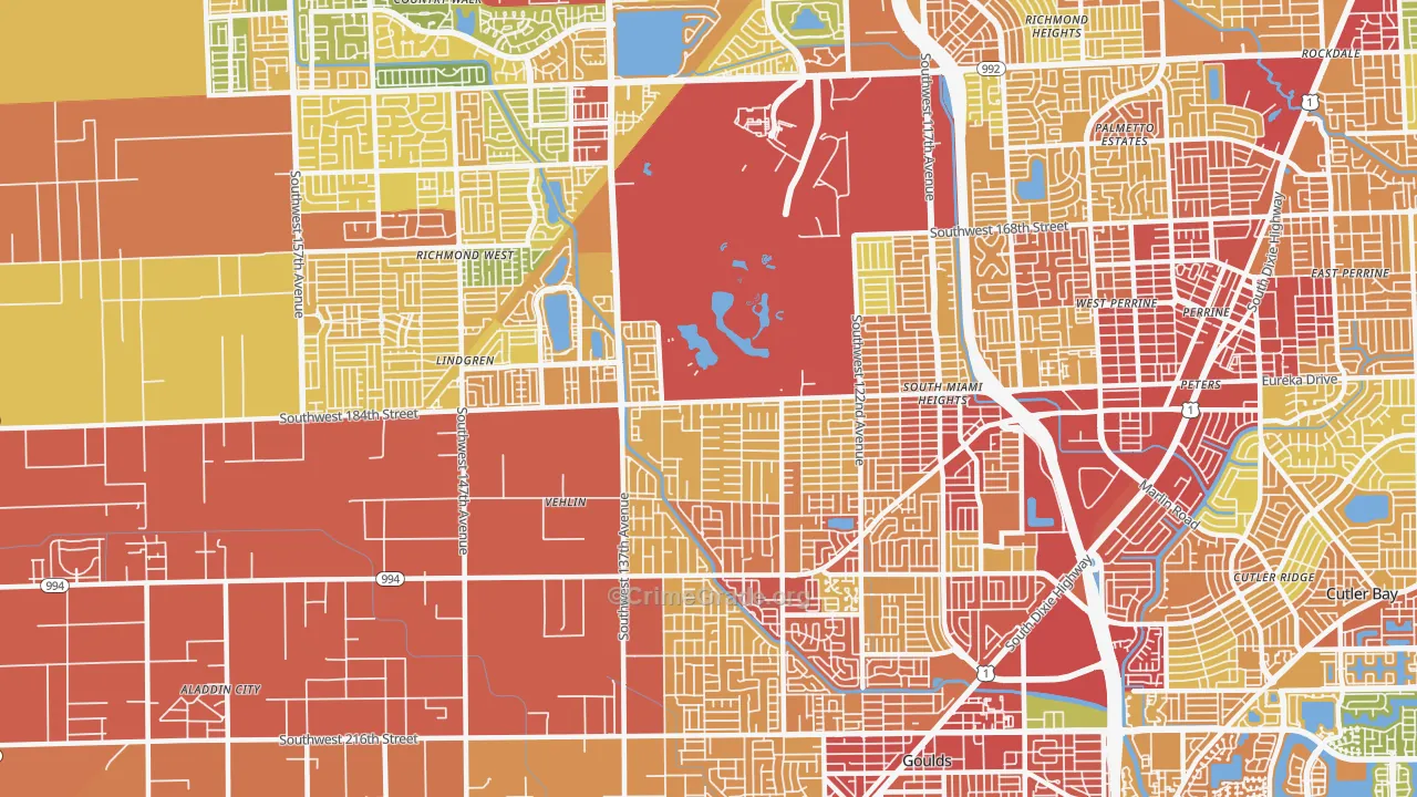 33177, FL Map of Theft Rates
