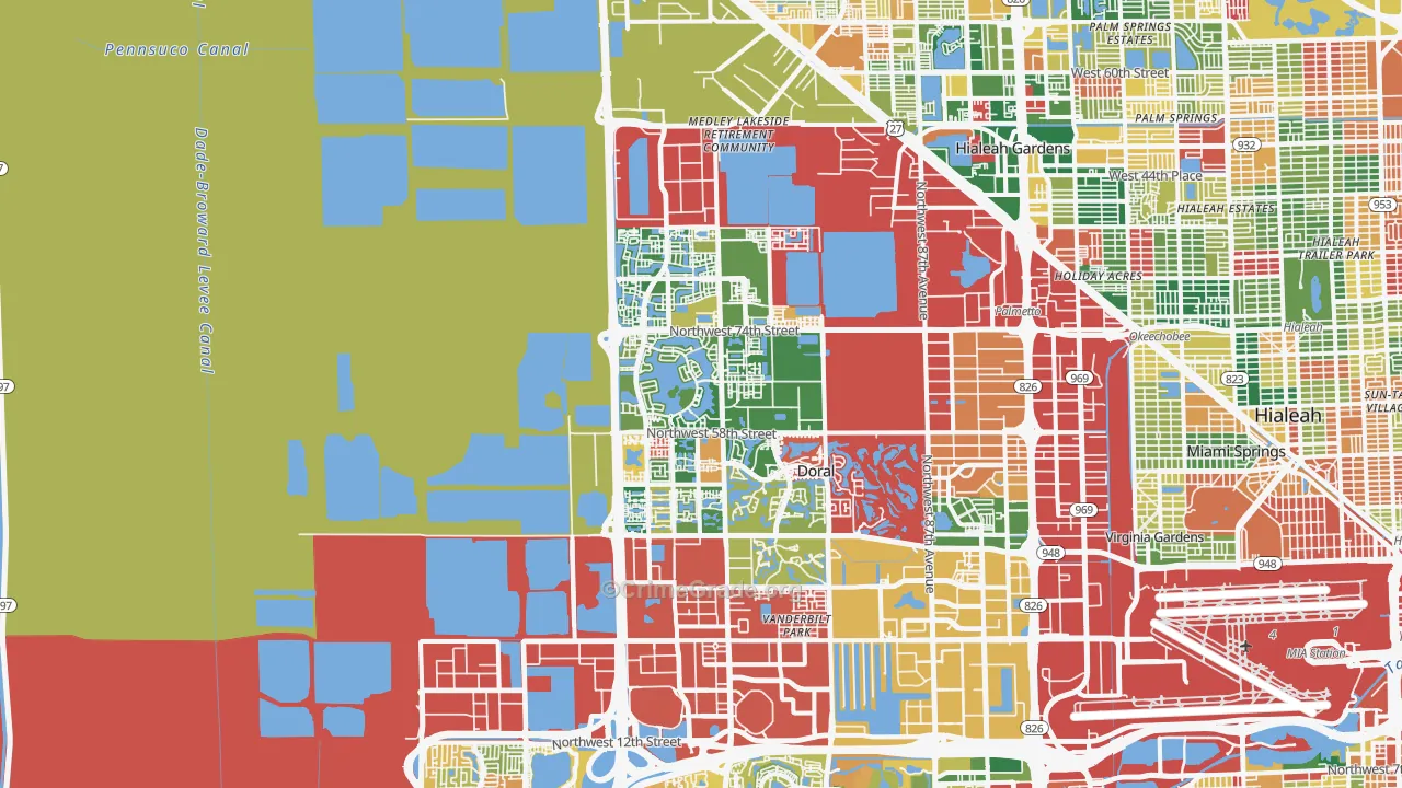 33178, FL Map of Theft Rates