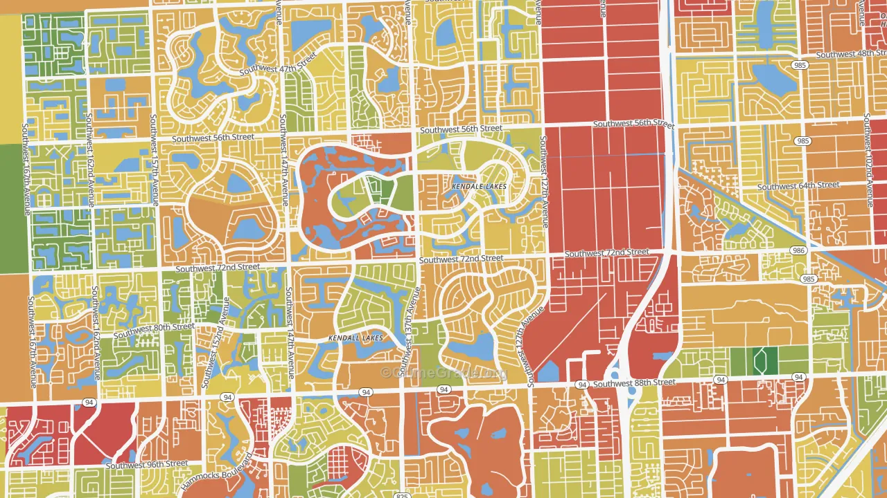33183, FL Map of Theft Rates