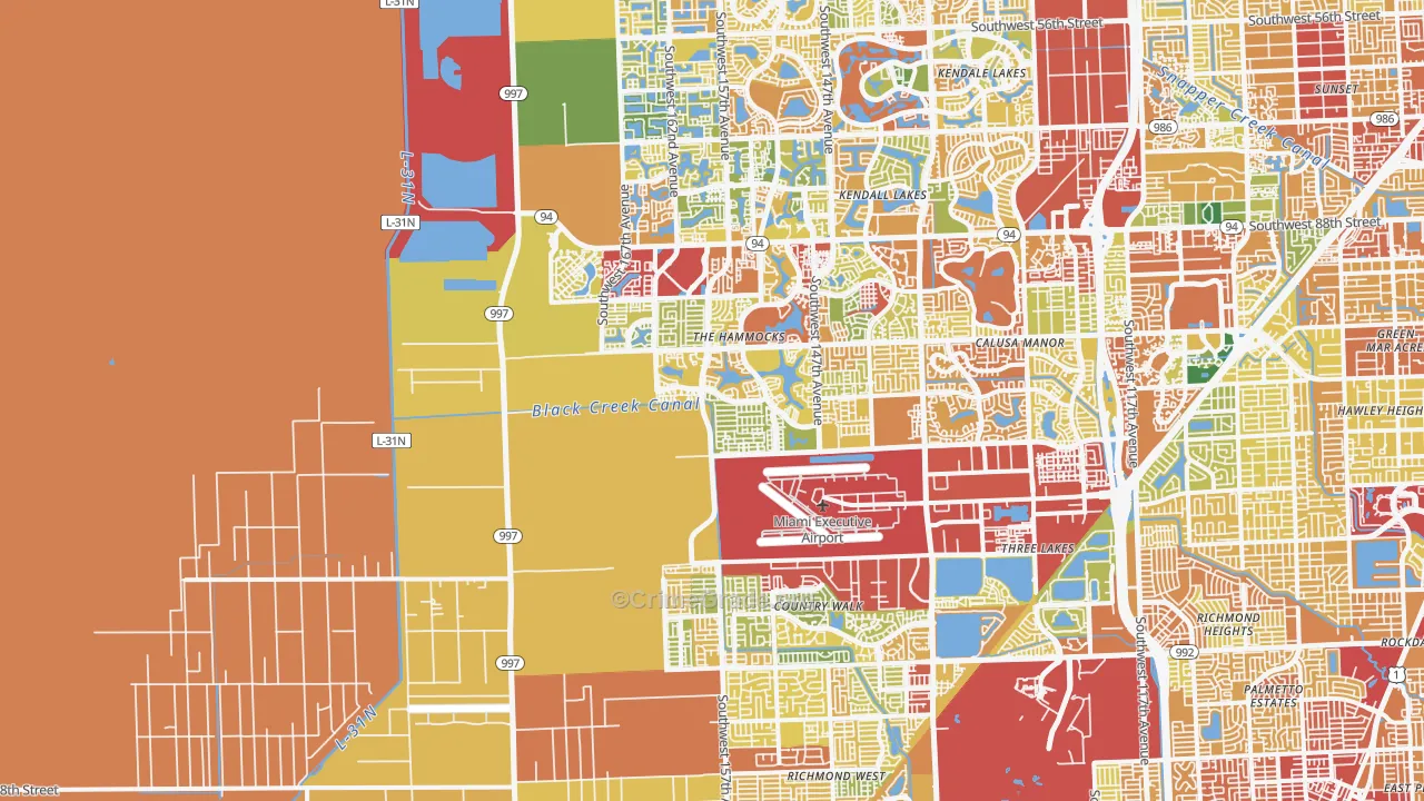 33196, FL Map of Theft Rates