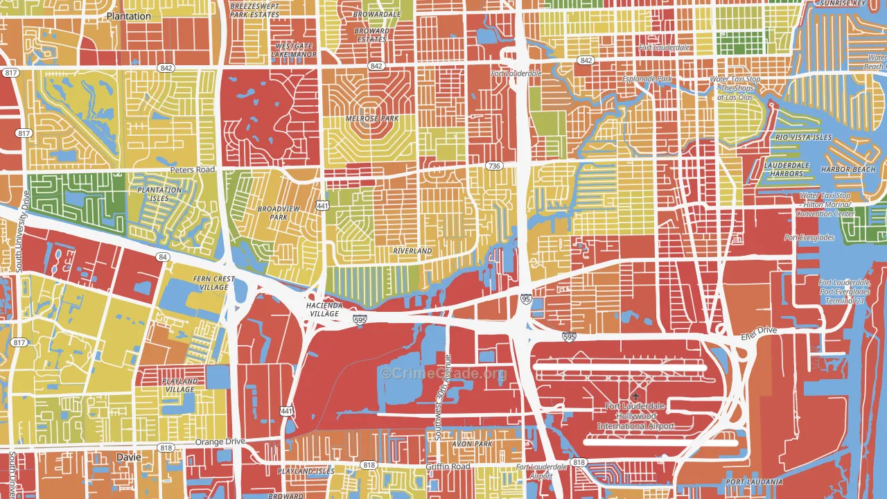 33312, FL Map of Theft Rates
