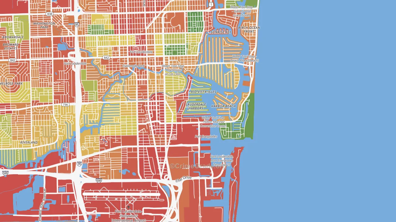 33316, FL Map of Theft Rates