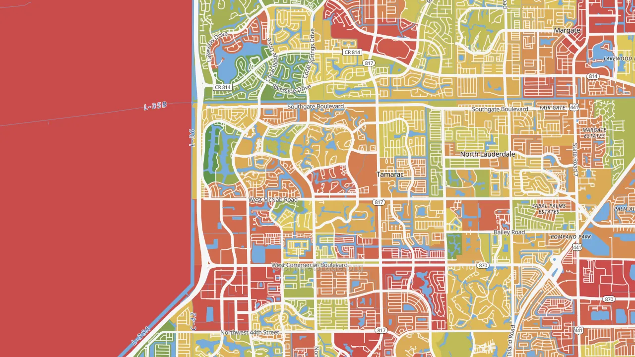 33321, FL Map of Theft Rates