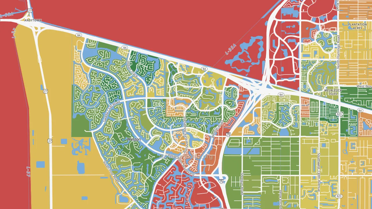 33326, FL Map of Theft Rates