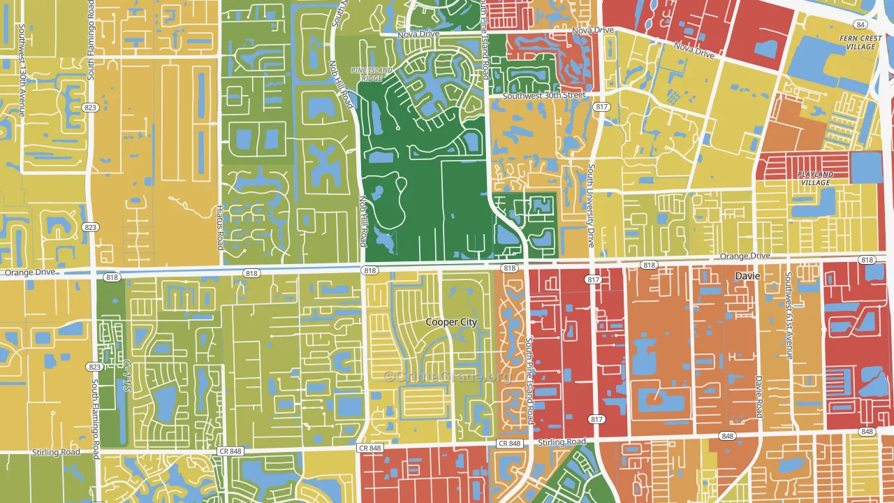 33328, FL Map of Theft Rates