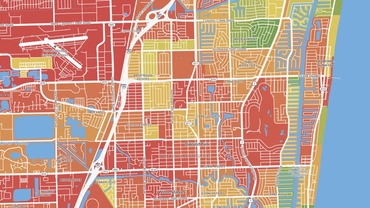 33334, FL Map of Theft Rates