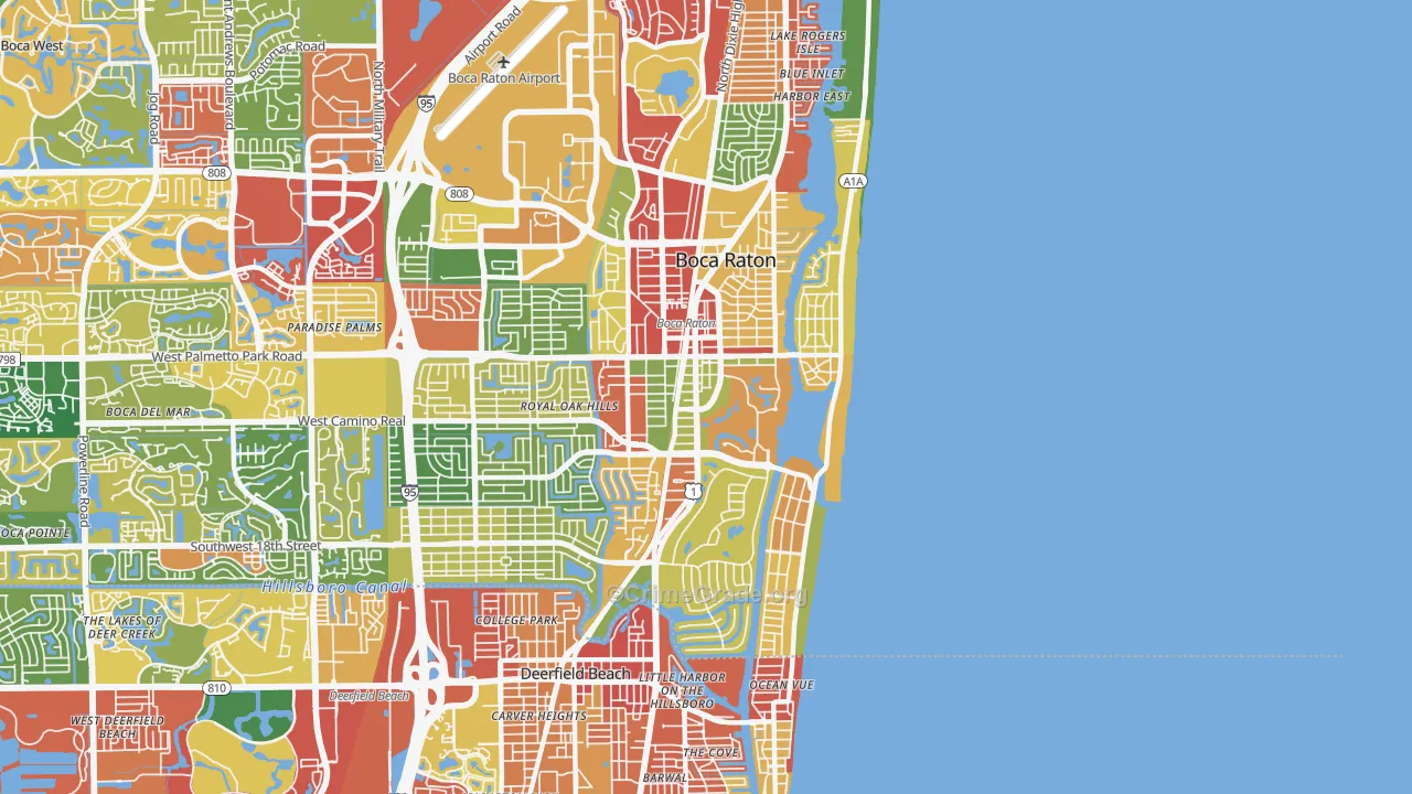 33432, FL Map of Theft Rates