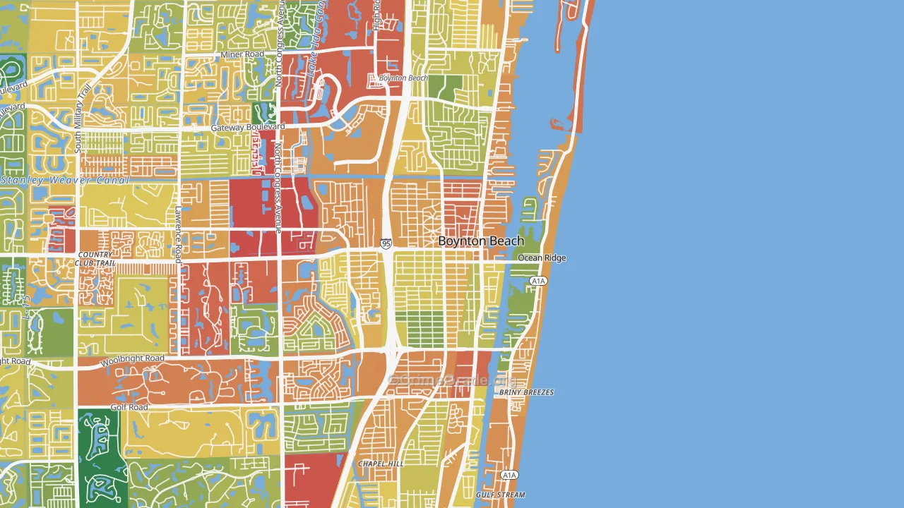 33435, FL Map of Theft Rates