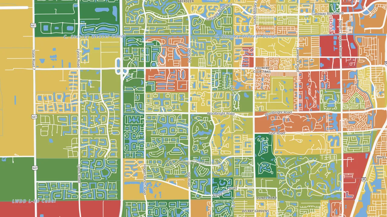 33437, FL Map of Theft Rates