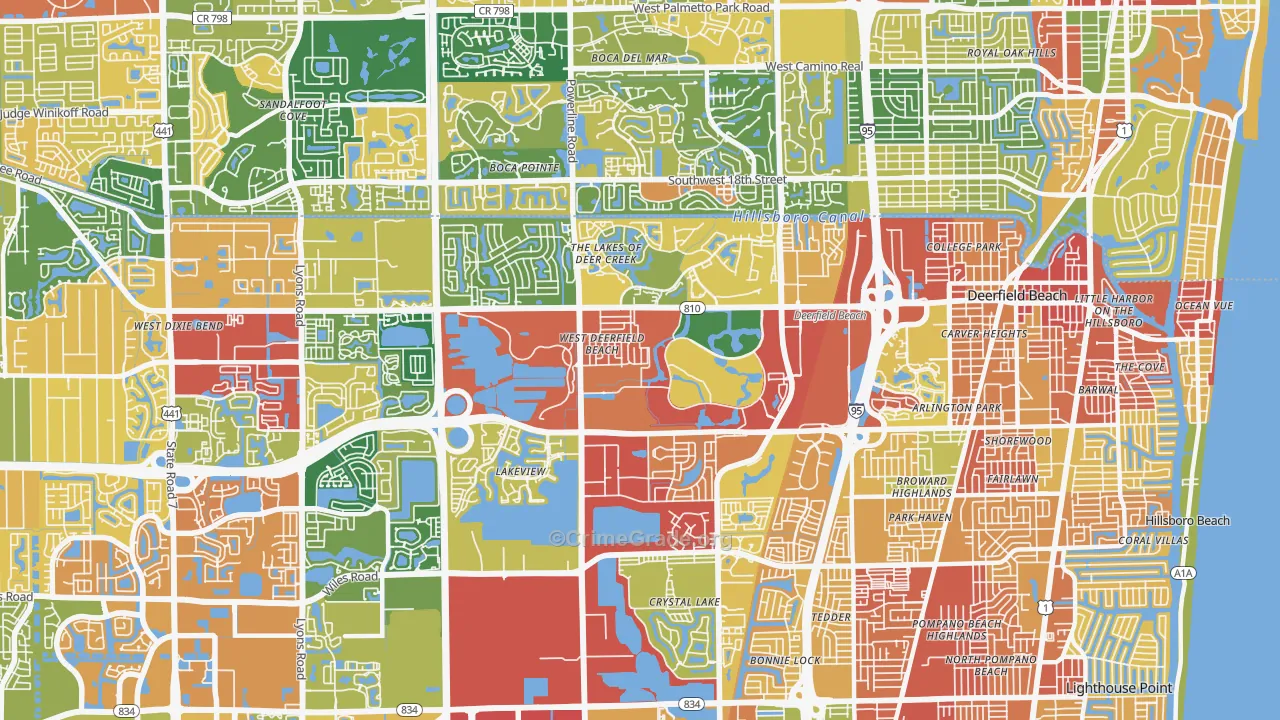 33442, FL Map of Theft Rates