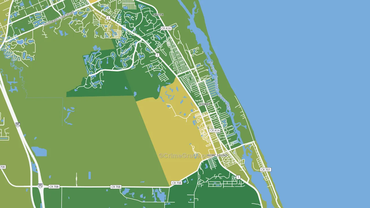 33455, FL Map of Theft Rates