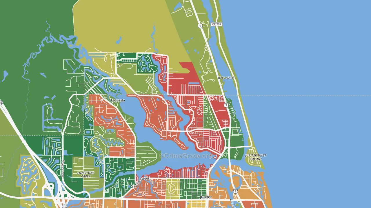 33469, FL Map of Theft Rates