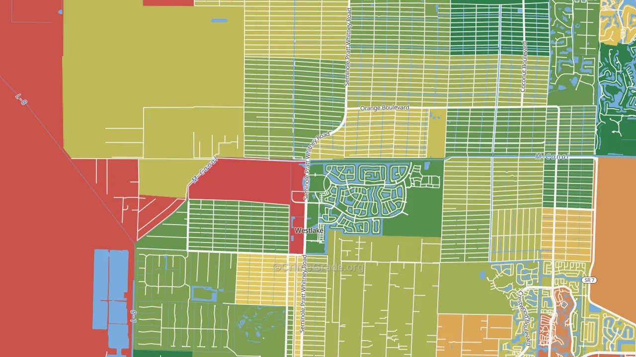 33470, FL Map of Theft Rates