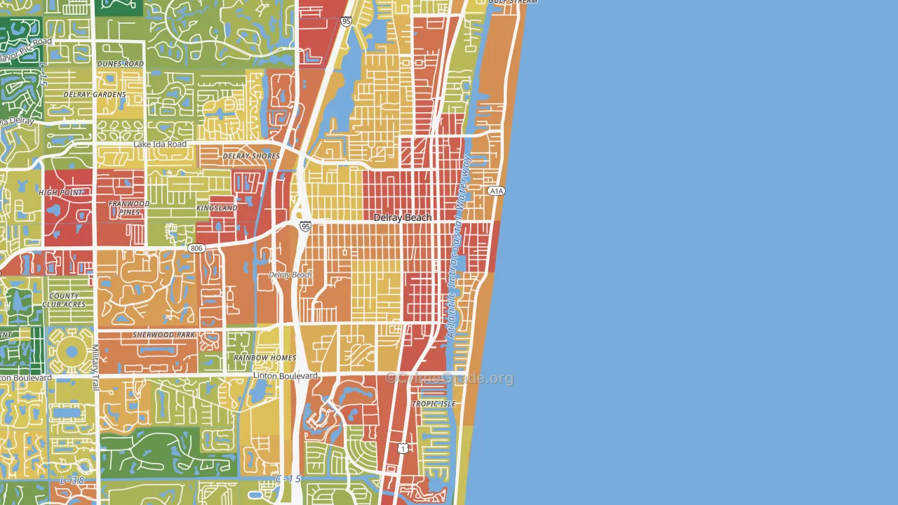 33483, FL Map of Theft Rates