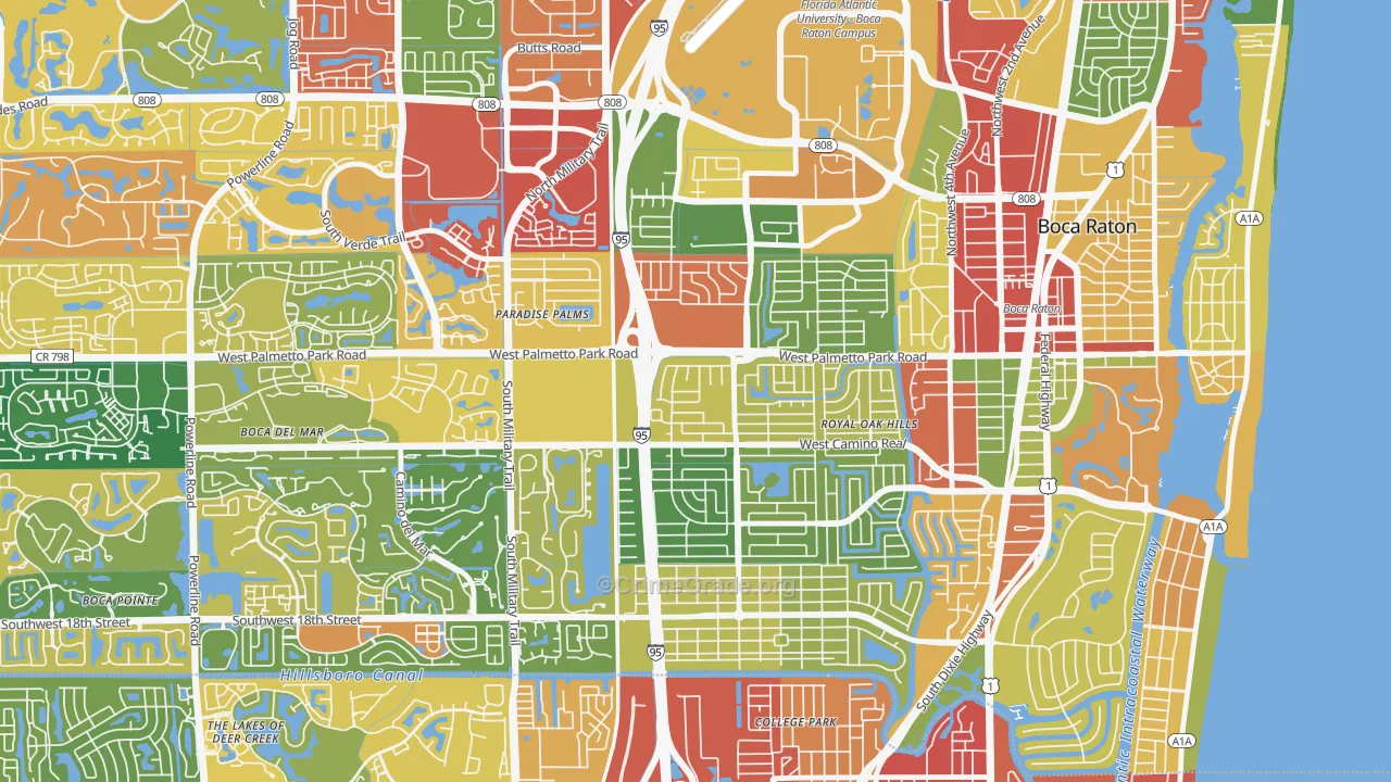 33486, FL Map of Theft Rates
