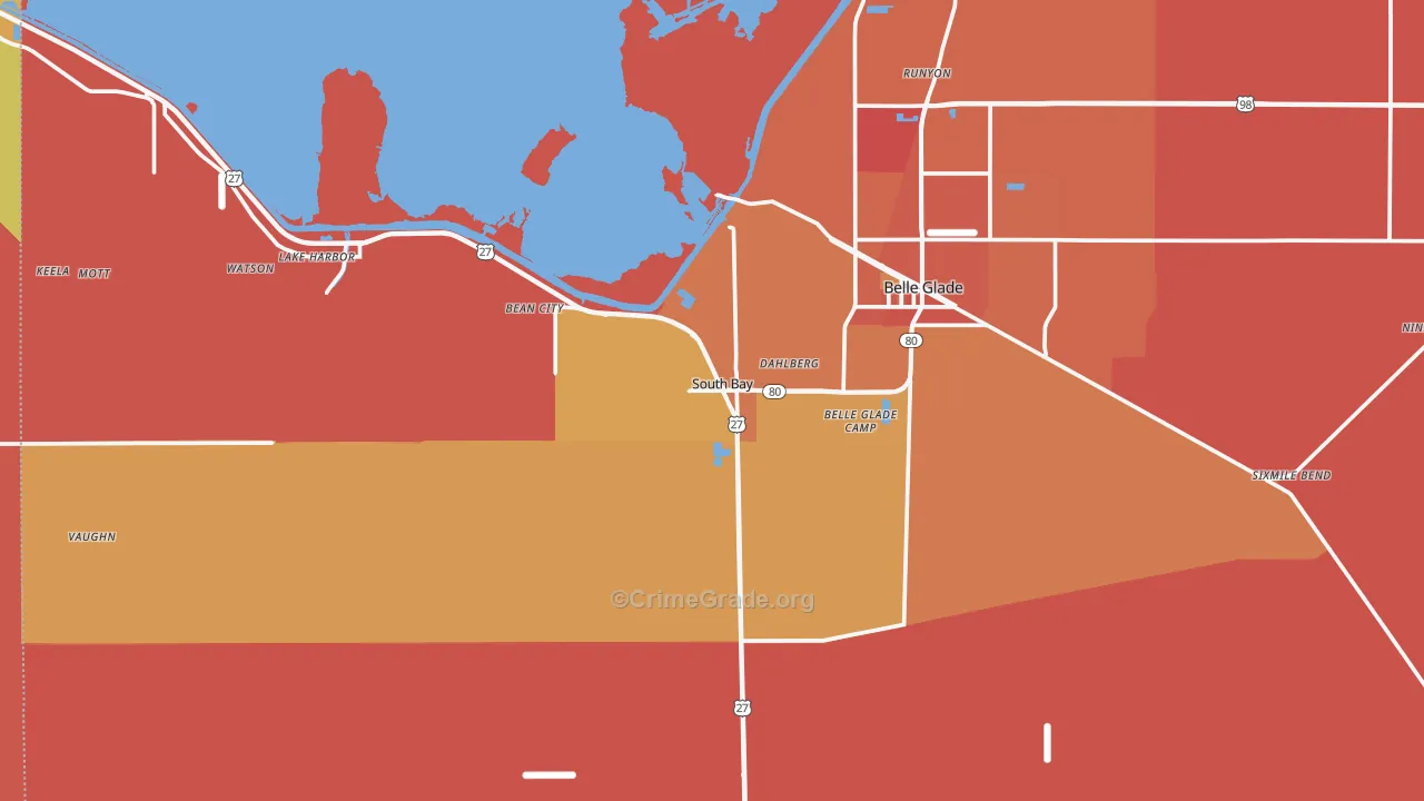 33493, FL Map of Theft Rates