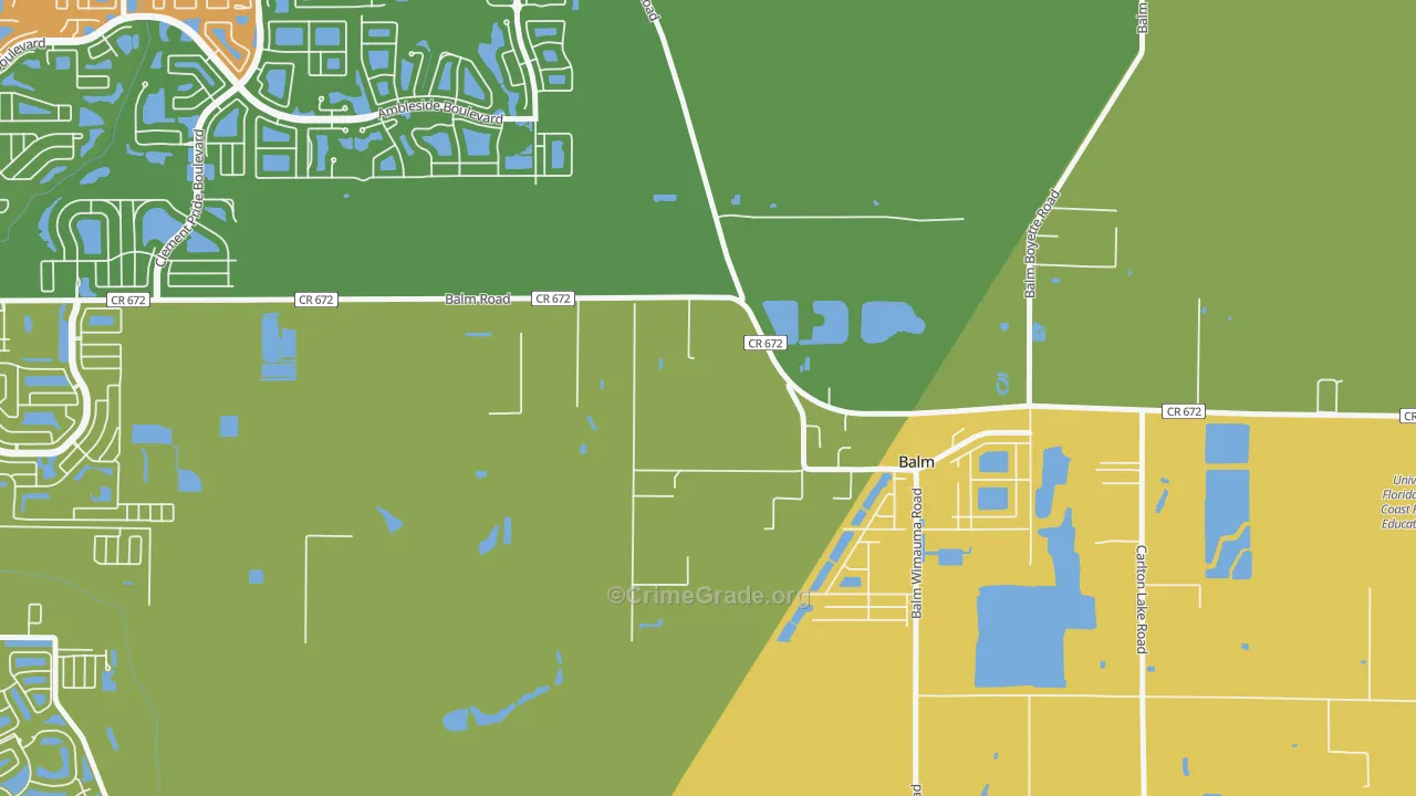 33503, FL Map of Theft Rates