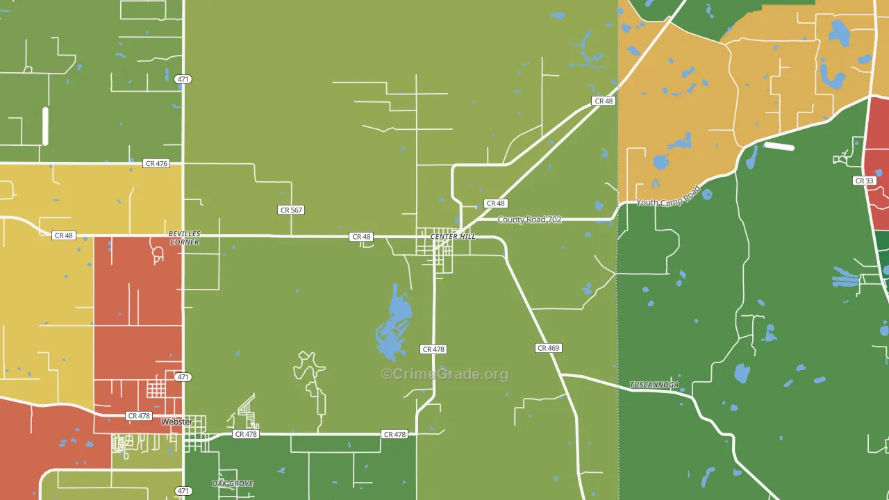 33514, FL Map of Theft Rates