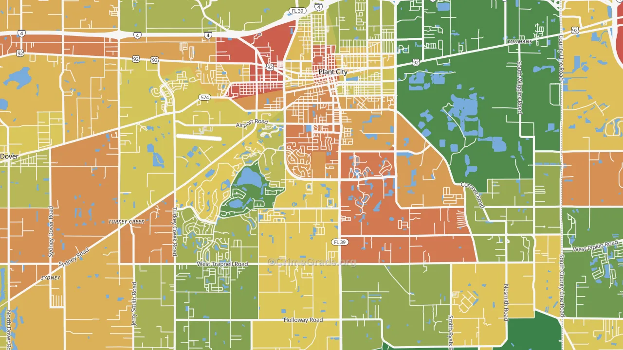 33566, FL Map of Theft Rates