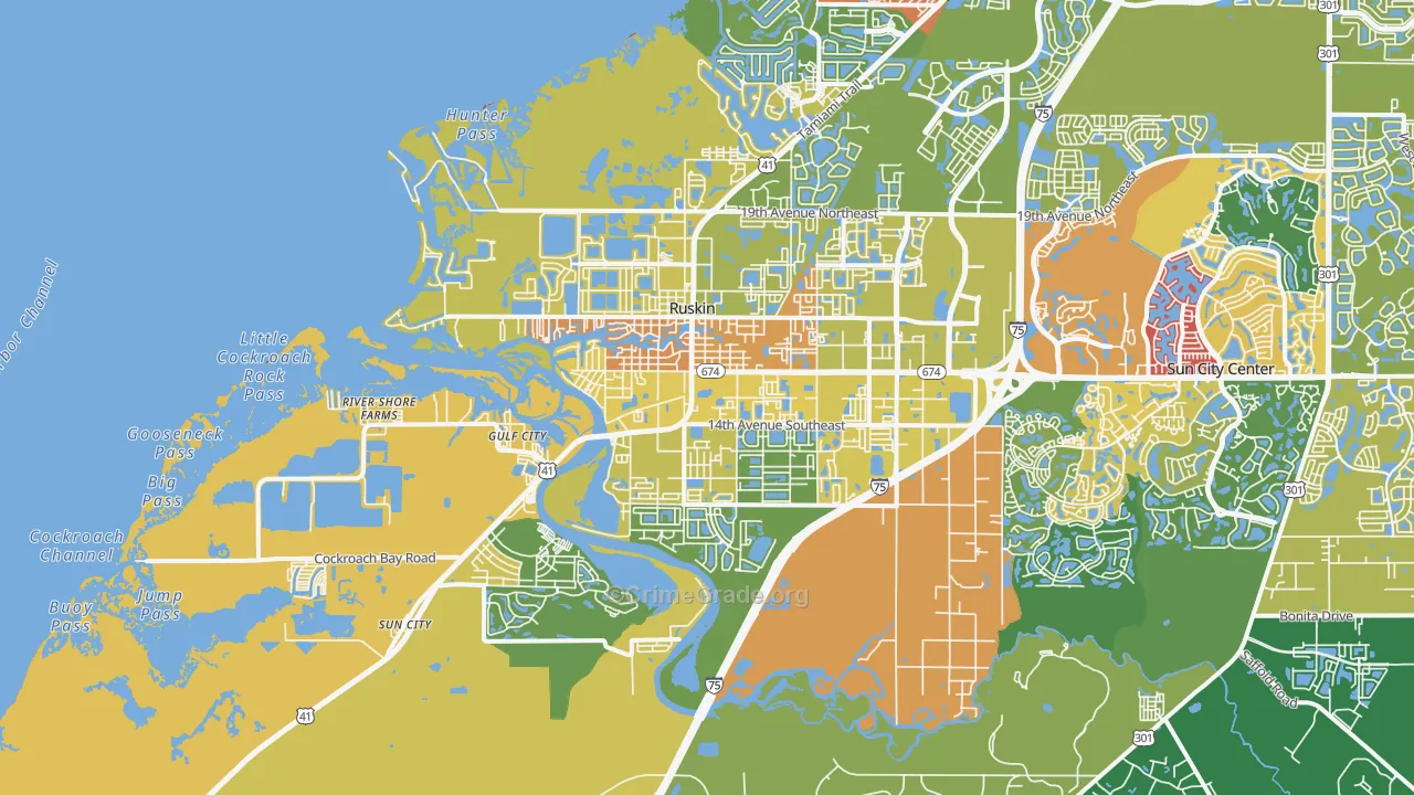 33570, FL Map of Theft Rates
