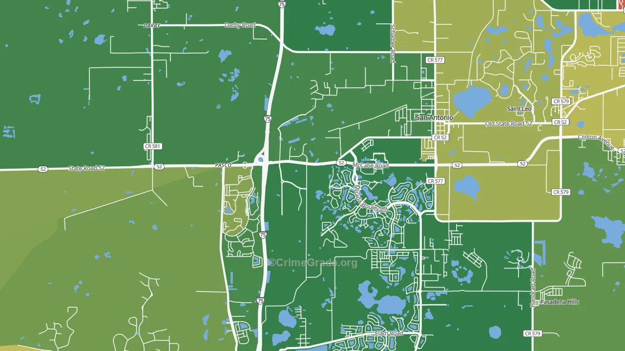 33576, FL Map of Theft Rates