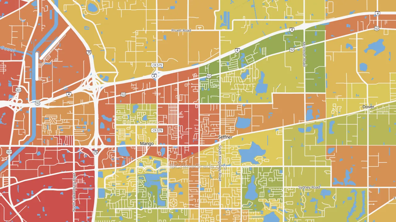 33584, FL Map of Theft Rates