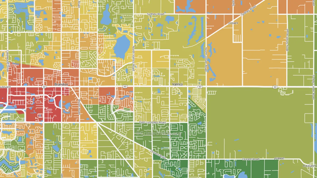 33594, FL Map of Theft Rates