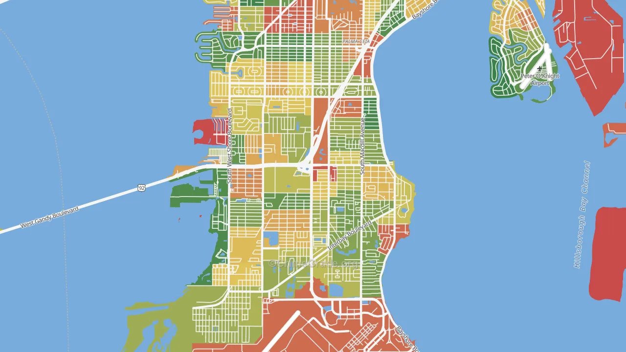 33611, FL Map of Theft Rates