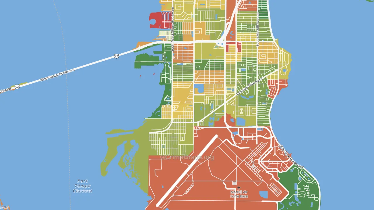 33616, FL Map of Theft Rates