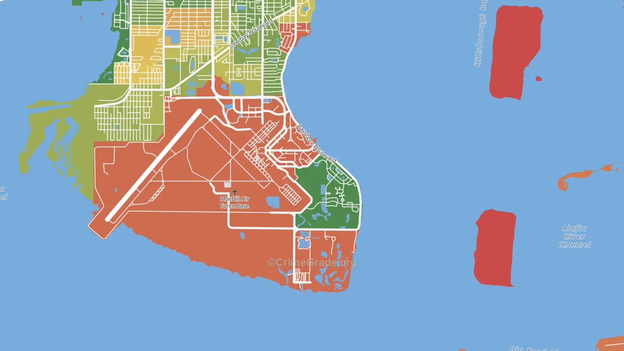 33621, FL Map of Theft Rates