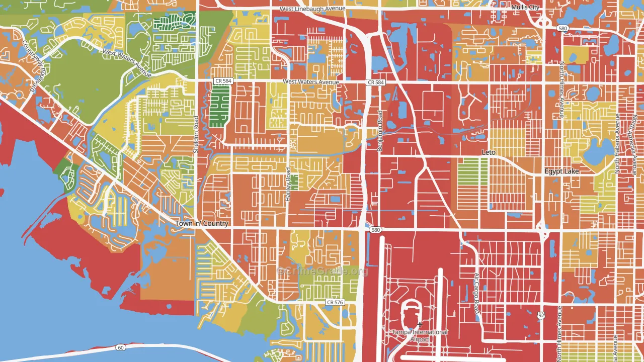 33634, FL Map of Theft Rates