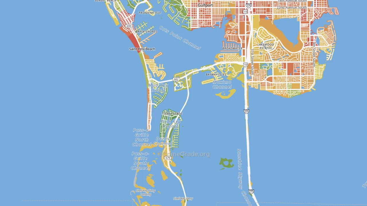 33715, FL Map of Theft Rates