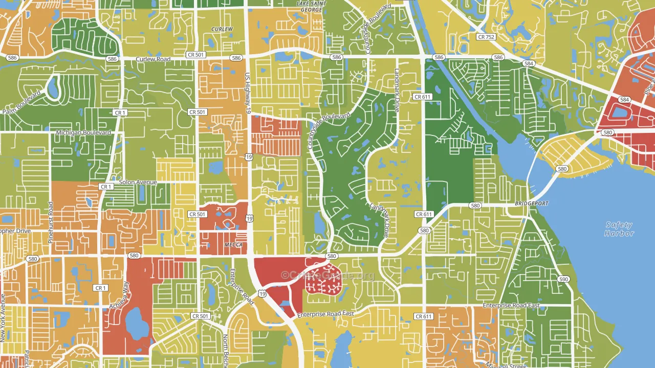 33761, FL Map of Theft Rates