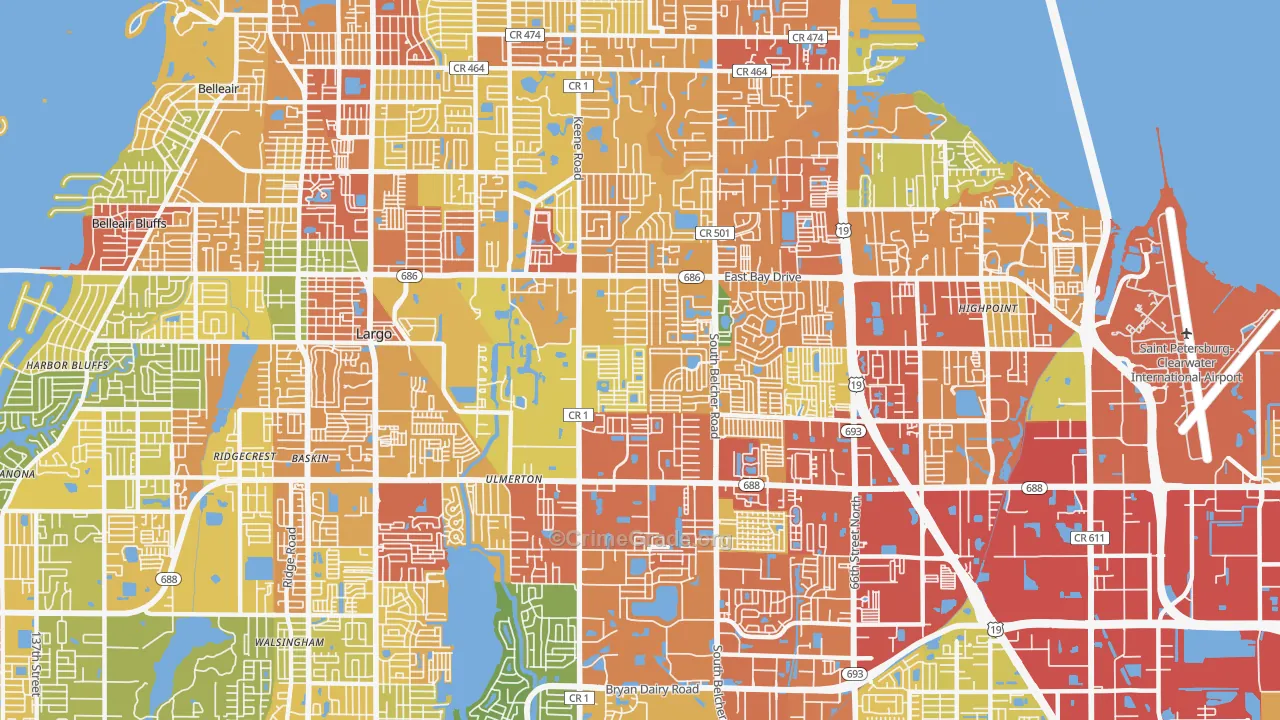 33771, FL Map of Theft Rates