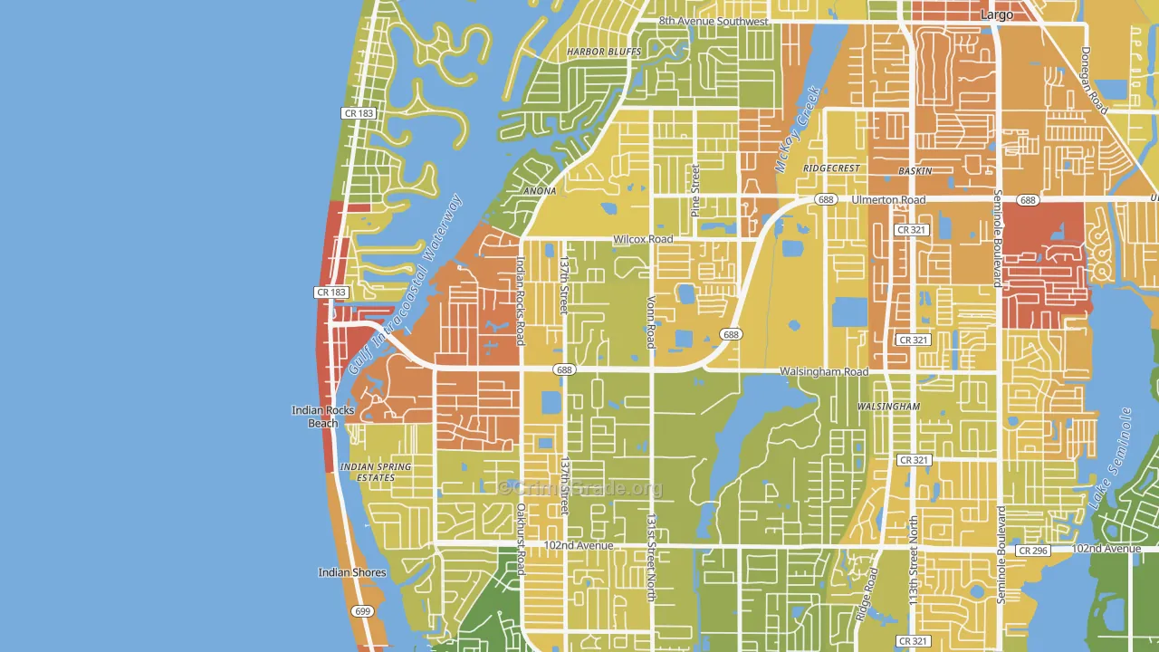 33774, FL Map of Theft Rates