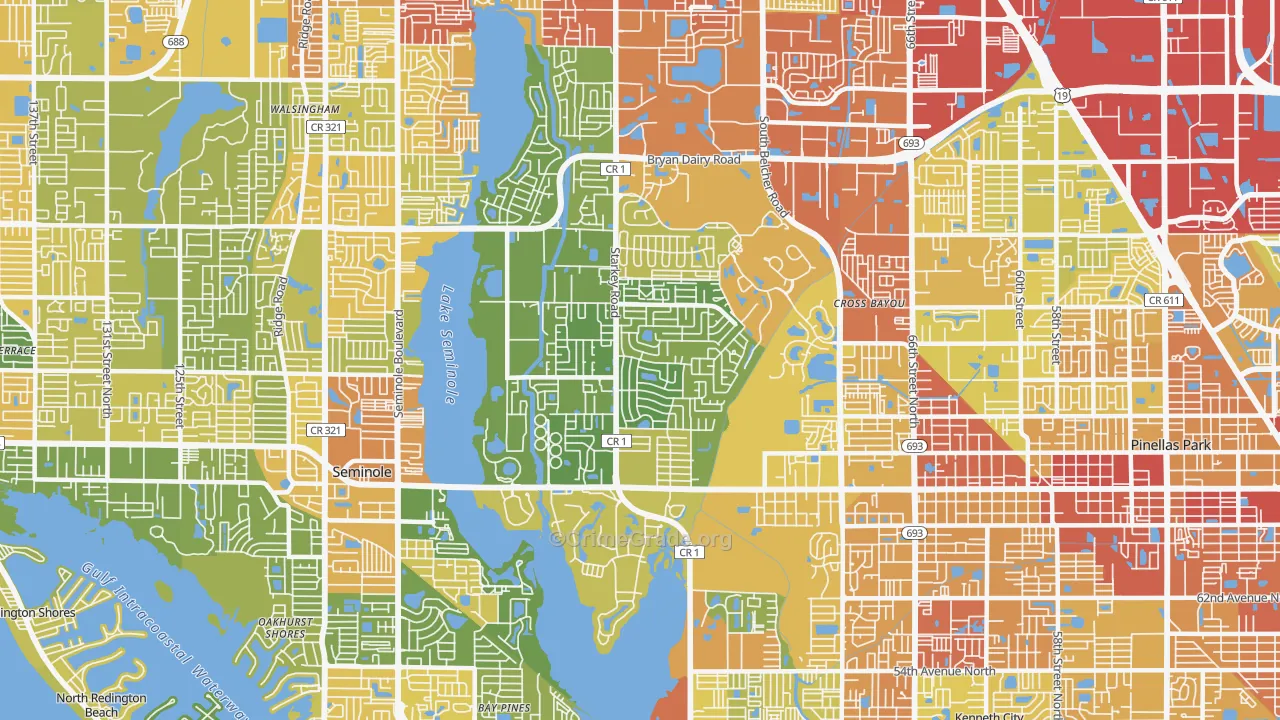 33777, FL Map of Theft Rates