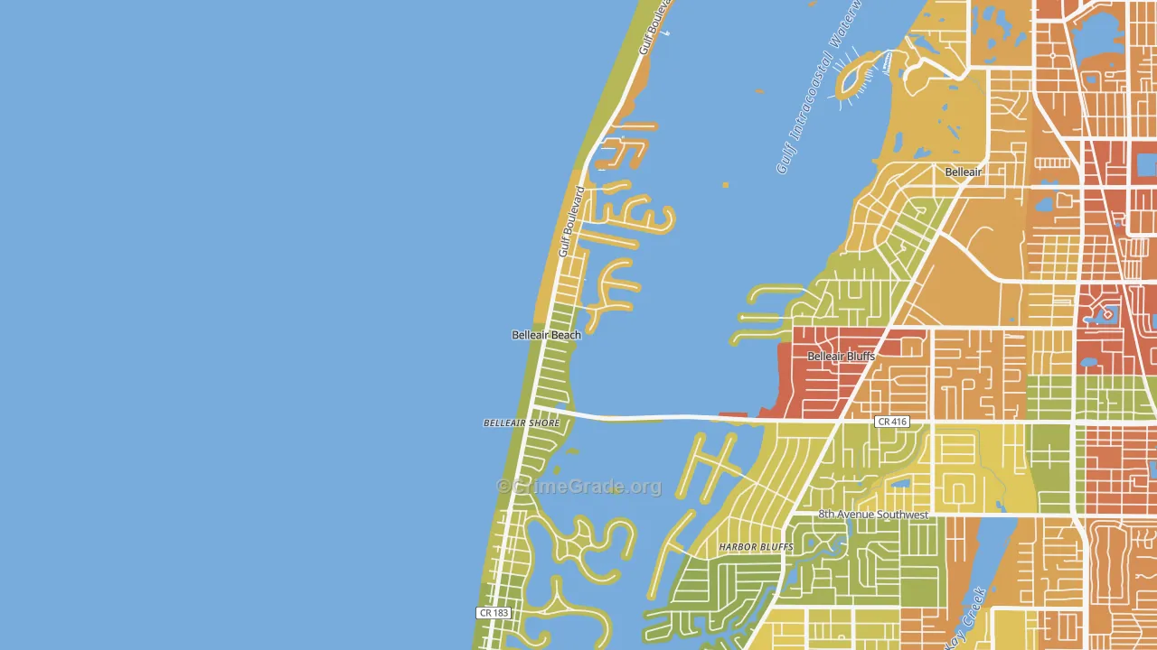33786, FL Map of Theft Rates