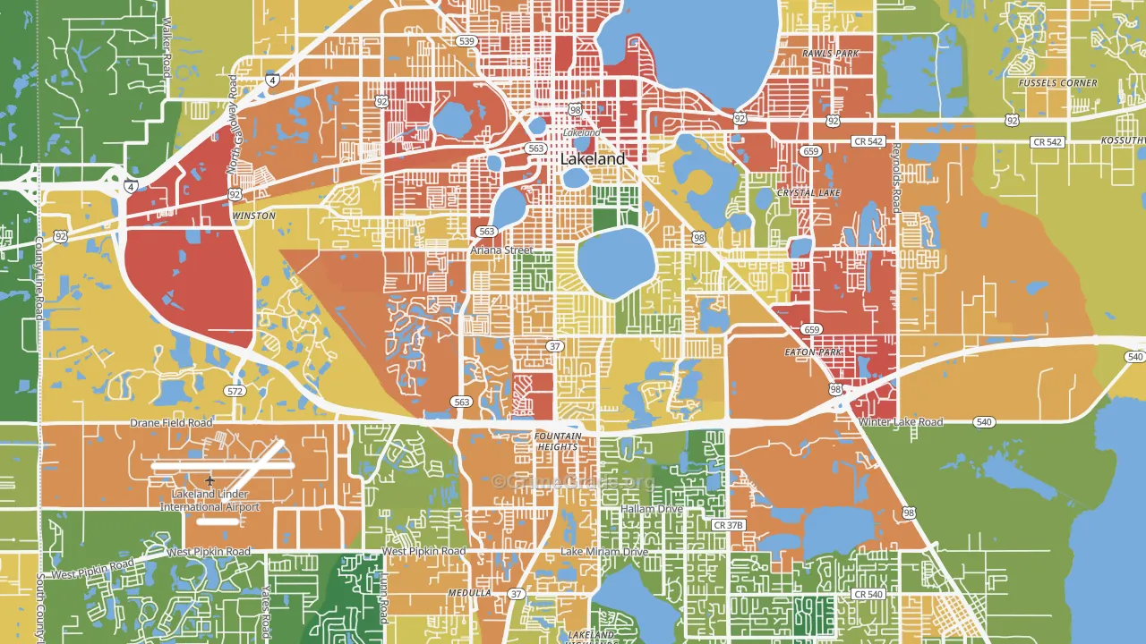 33803, FL Map of Theft Rates