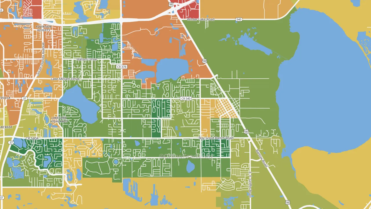 33812, FL Map of Theft Rates