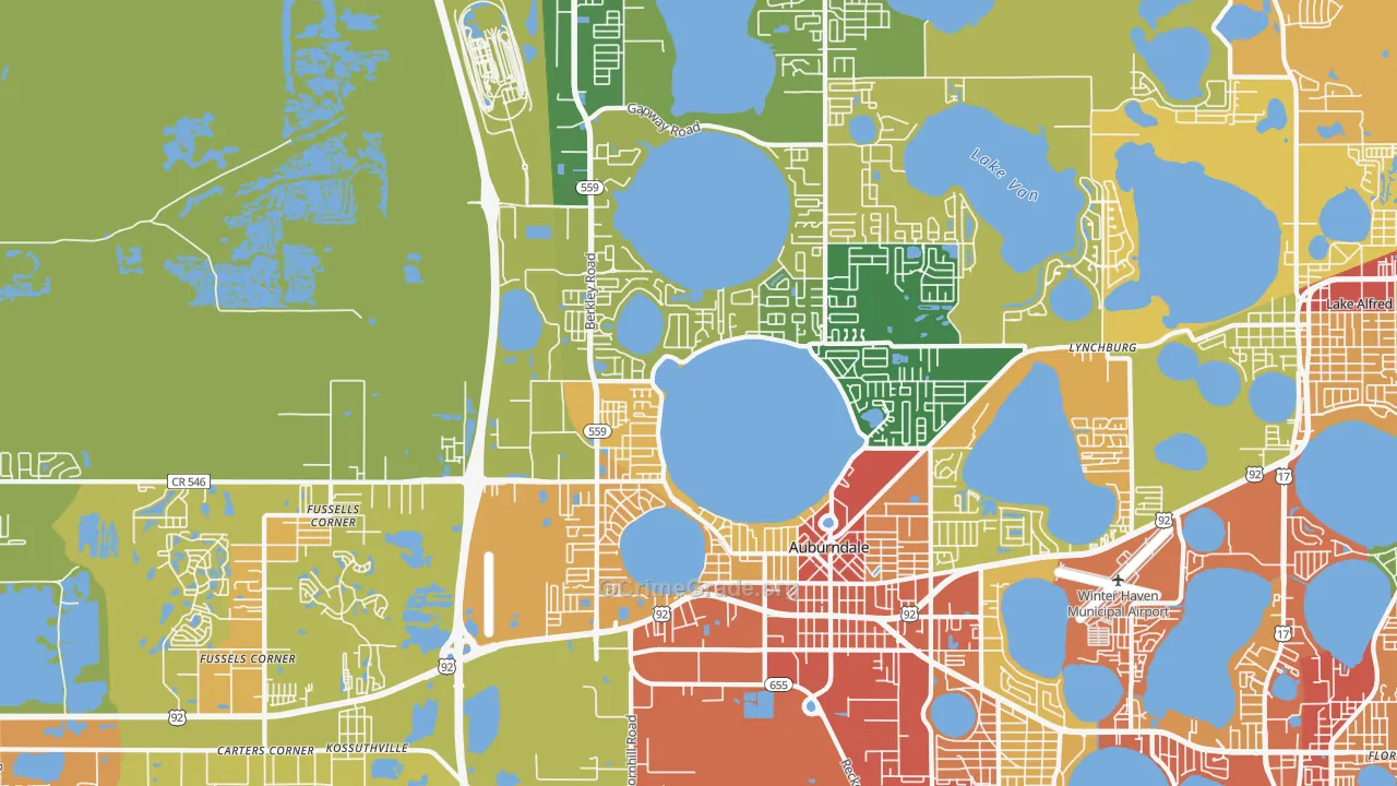 33823, FL Map of Theft Rates