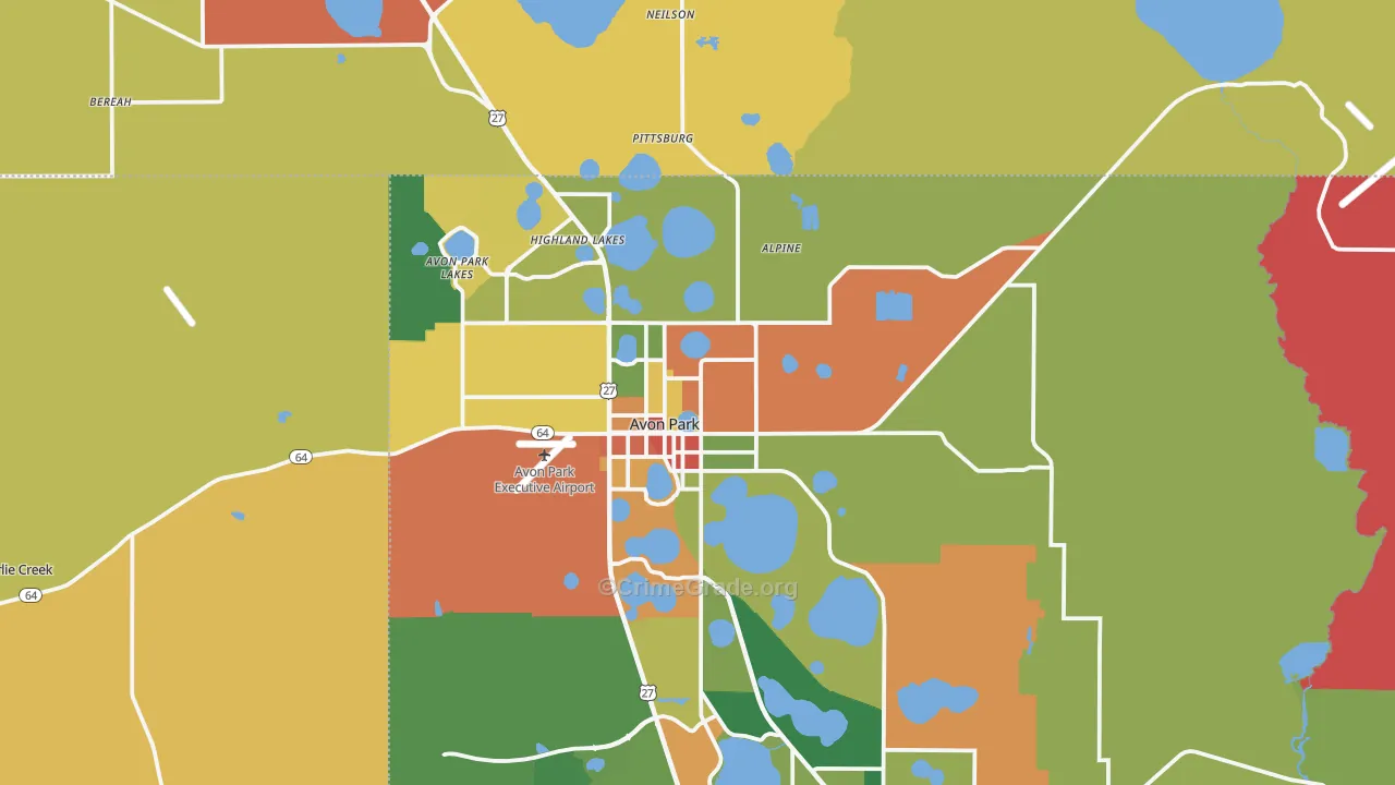 33825, FL Map of Theft Rates