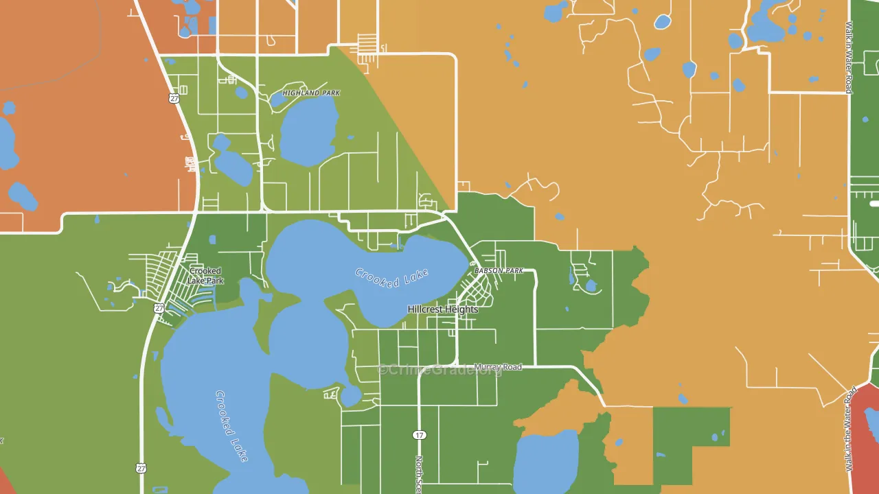 33827, FL Map of Theft Rates