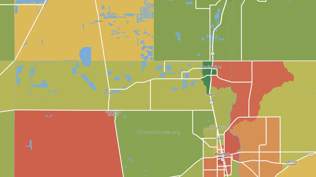 33834, FL Map of Theft Rates