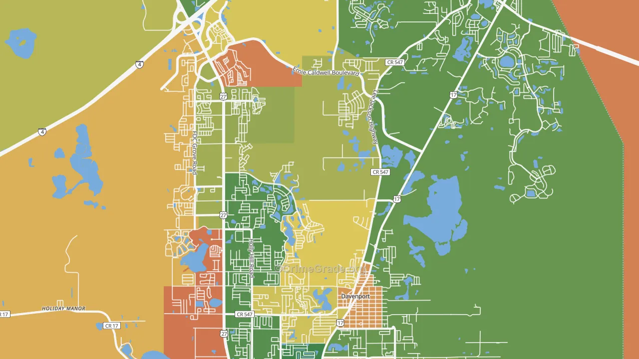 33837, FL Map of Theft Rates